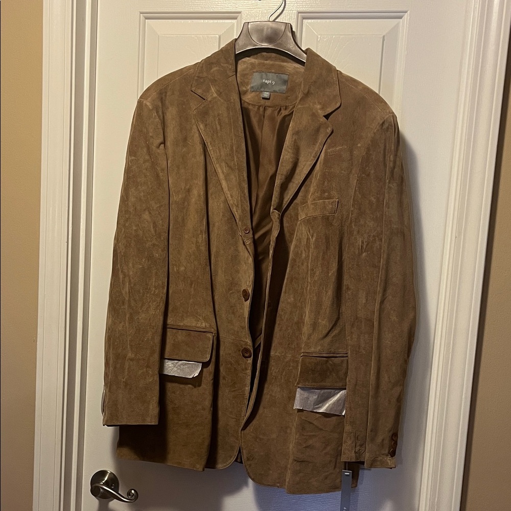 Retro Apt. 9 Tan Suede Blazer